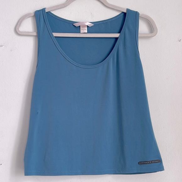 Victoria’s Secret stretch racerback cropped tank top sz L - Picture 1 of 6